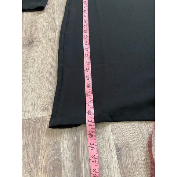 ⭐️New Nicole Miller Black Dress Size 0 Cocktail Long Sleeve - Picture 8 of 8